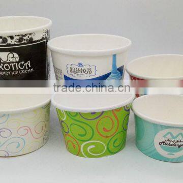 Wholesale Printed Disposable Ice Cream Paper cup Design