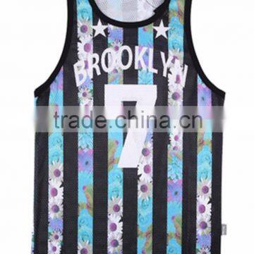 Custom Sublimation Printing Tank Top Men's Vest Customized Printing Service Bulk Wholesale Clothing China Manufacturer Direct