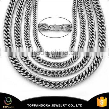 Wholesale 1.2mm Silver Plated Stainless Steel Snake Chain Cool Men's Chain Necklace