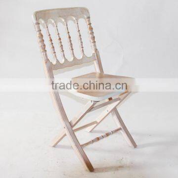 solid wood chateau folding chair for event and hospitality