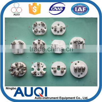 White ceramic plate, simplex or duplex thermocouple ceramic plate, wire connected RTD ceramic plate