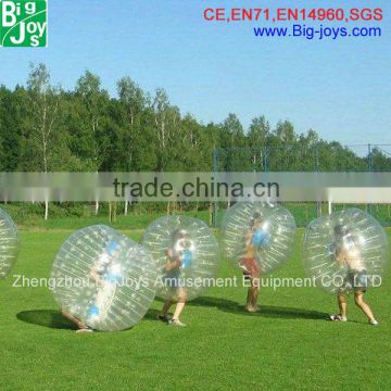 Colorful giant bubble ball human inflatable body zorb ball