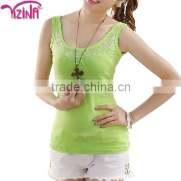 Wholesale Plain Loose Organic Cotton Fabric For Tank Top