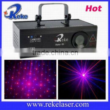 200mw red and purple falling star laser disco light