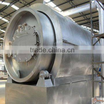 environmental safety 100% waste tyre pyrolysis plant with 45!53% high oil yield