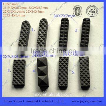 92%WC Carbide Gripper Rectangle Shape Inserts Chuck Jaws