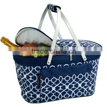 Insulated Folding storage basket for freezer- Insulated Cooler with Carrying Handles (MultiColor)