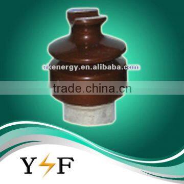 Brown color electrical porcelain insulator 110kv