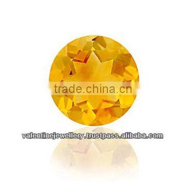 Wholesale prices of citrine stone from manufacturer, Shinning 10mm Round Brilliant Cut Citrine Gemstone