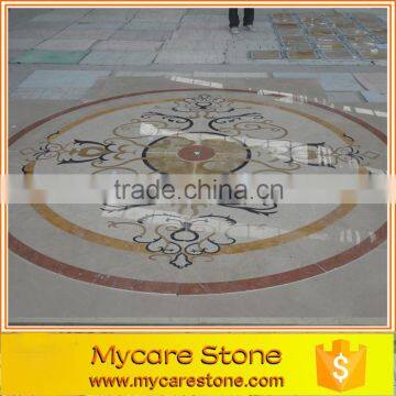 Round marble floor travertine design patterns