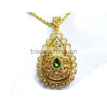 factory price saree necklace set emerald necklace jewelry israel