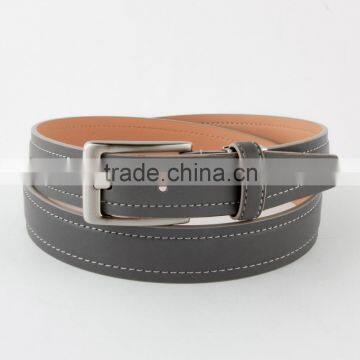 Various Design Men Genuine Leather Belts With Plastic Belt Buckles photo-3