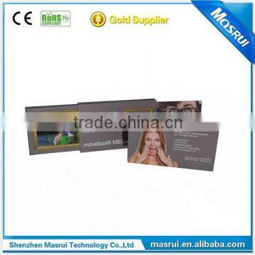 paper cover LCD screen video message card