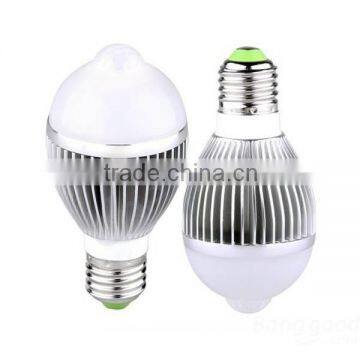E27 3W led PIR sensor light Motion lamp Auto protetion bulb