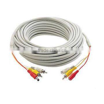 25 ft Security Camera Cable RCA & DC dual Cable 20meter ALL IN ONE CABLE