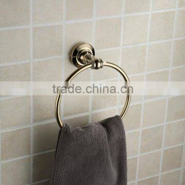 2014 Top Sale Golden Copper Bath towel Holder Brass Towel Ring for Bathroom Collections