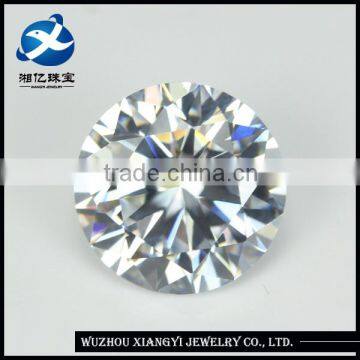 Grade aaaaa brilliant cut white synthetic cubic zirconia gemstone