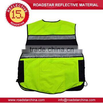 Reflective High Visibility Safety Motorcycle Vest photo-2