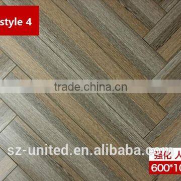 V shape style 4-6 solid wood flooring