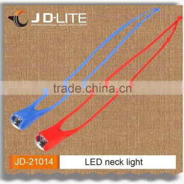 Silicon 1 led neck light for warning great for runing,reading led light silicon wristband book light
