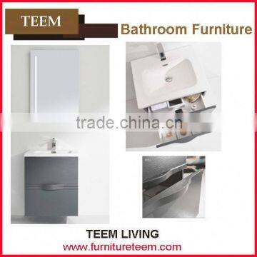 2016 new design modern high end quality soild wood concise manufacturer floor mounted bathroom cabinets