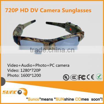 Portable eyewear recorder 720P camera eye glasses