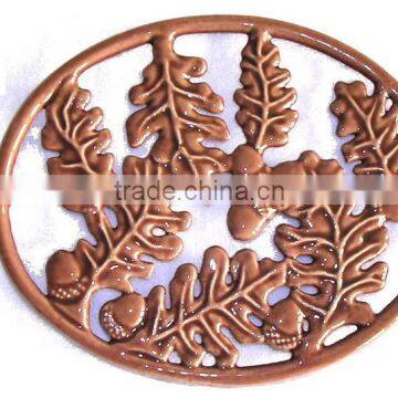 Leaves Shape Antique Cast Iron Trivets