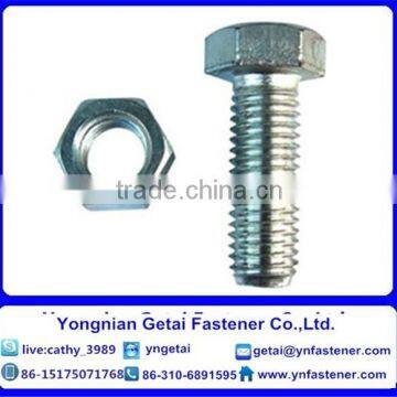 Hot Dip Galvanized Hexagon bolts DIN 933 DIN 931