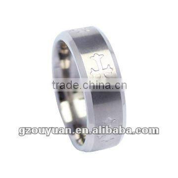 Factory direct sales fashion cross titanium ring