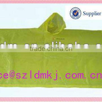 Cheap green PVC rain poncho