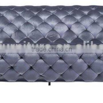 American style chesterfield linen booth tufted sofa