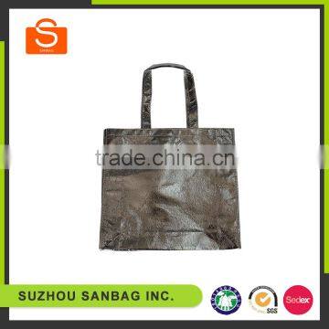 eco friendly laminated tote bag popular non woven maroon tote bag wholesale