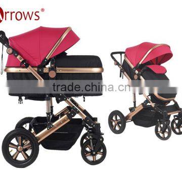 Lightweight Colorful Aluminium Alloy Baby Strollers Baby Pram Baby Push Chair Folding Easily 600D Oxford Polyster Fabric photo-4