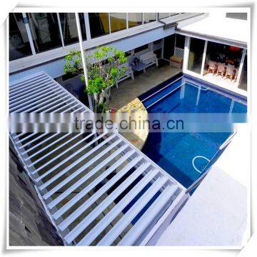 aluminum patio louver roof for swimming pool