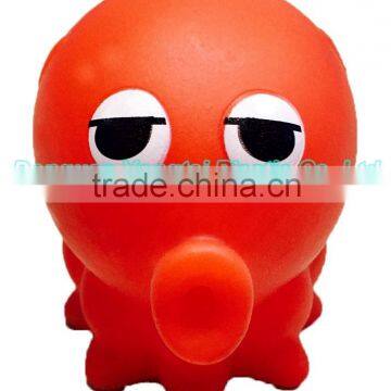 Plastic Octopus Bath Toy, Vinyl Animal Rubber Toy