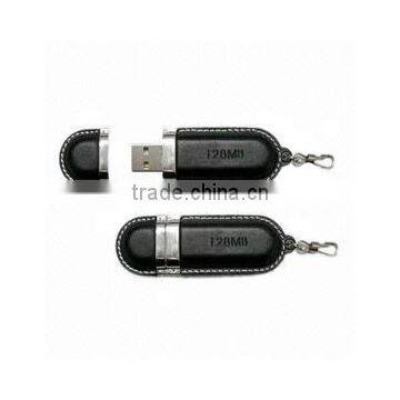 promotional bulk factory direct selling 100gb usb flash drive Brand Custom Leather Can be printed logo