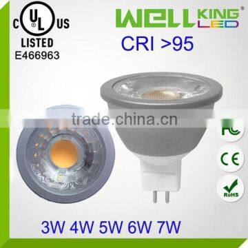 UL cri 97 95 90 3w 4w mr16 led spot light cob 5w 6w mr16 spotlight