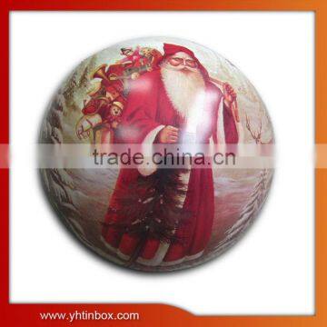 christmas ball tin box