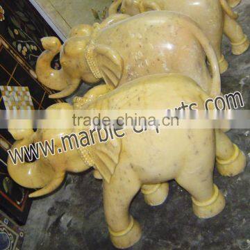 Hand made carved Stone Elephant