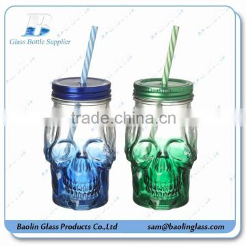 New 500 ml Colored with the Glass Beer Mug