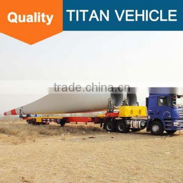 Extendable flatbed trailer extendable bed semi trailer for wind blade