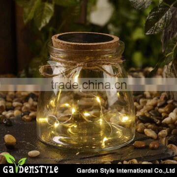 Good Quality Bottle Light Water Bottle With Led Light Glass Sun Jar for Decoration