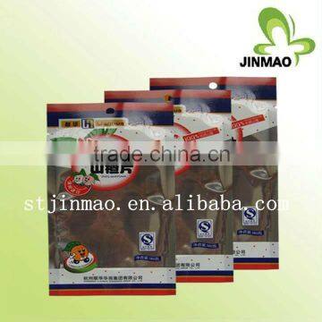 Three sides sealed plastic food warming bag