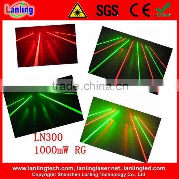 1000mW RG 8-Head Mobile Fat-Beam Laser Net