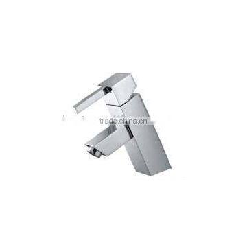 Modern Square Brass Basin Faucet, Deck Sink Mixer