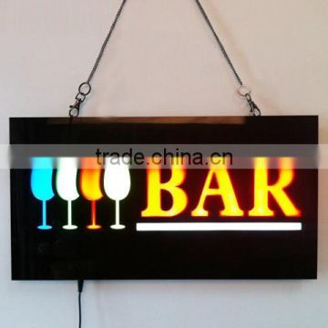 New design customized 43*23mm led epoxy resin sign