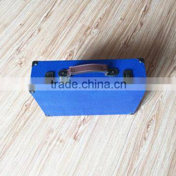China Factory Wholesale Custom PU Leather Gift Boxes, Dark Blue Storage Box photo-4