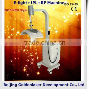 2013 Exporter Beauty Salon Equipment Diode Laser Arms / Legs Hair Removal E-light+IPL+RF Machine 2013 Led Phototherapy Beauty Machine Intense Pulsed Flash Lamp