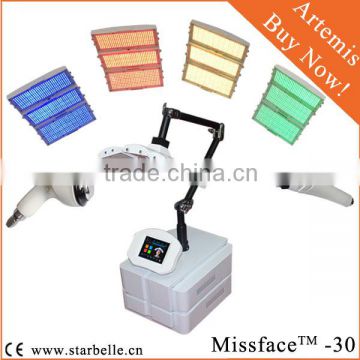 630nm Blue Newly Photon PDT 590 Nm Yellow  Skin Care Face Lifting Dermabrasion Machine(Missface-30)