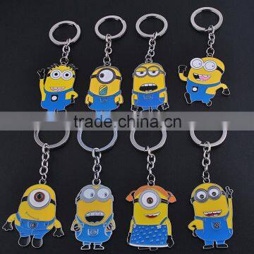 Promotional Minions shape key chains/Minions key rings/Film Despicable Me Minions key chains